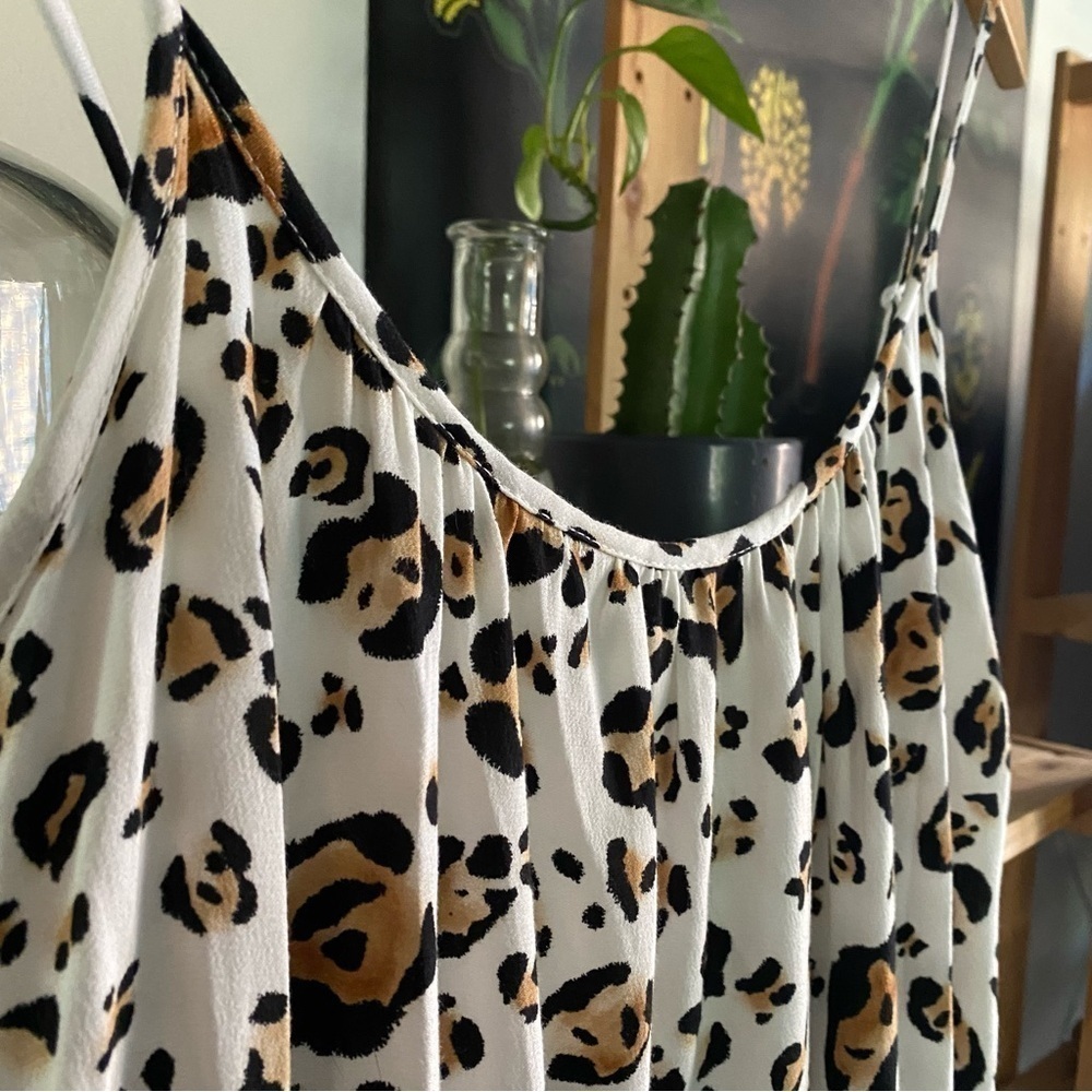Anthropologie Corey Lynn Calter Leopard Print Arabella Midi Dress XS - Picture 8 of 16